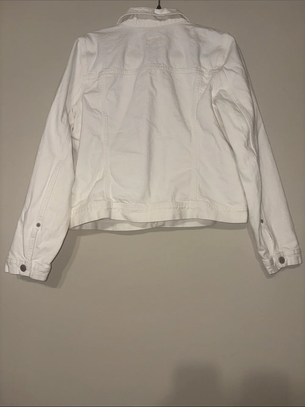 J. Crew White Denim Jacket - Women's Button-Front Trucker